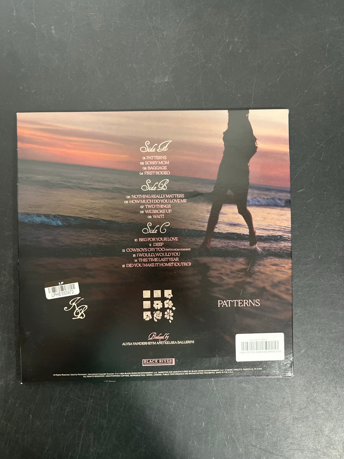 BACK - Kelsea Ballerini - Patterns LE Uncharted Waters Vinyl USED NOT TESTED