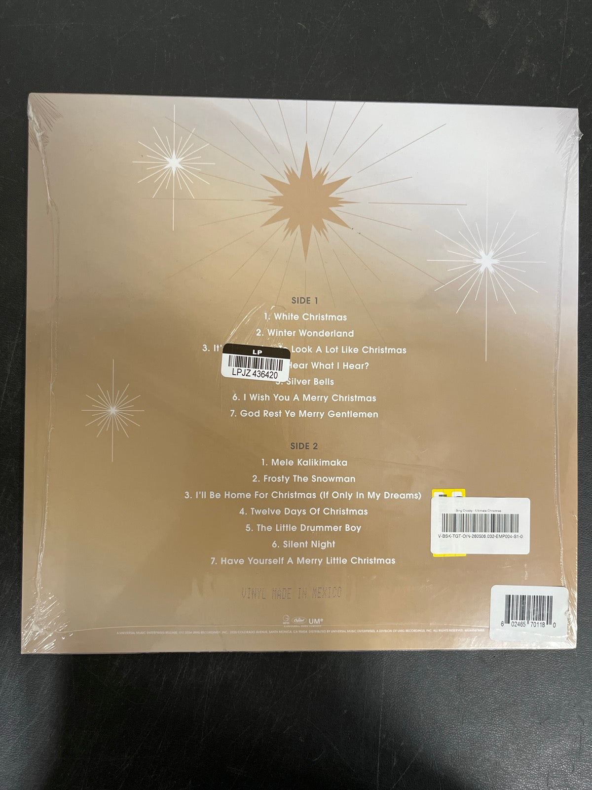 BACK - Bing Crosby - Ultimate Christmas LE Red Vinyl USED NOT TESTED