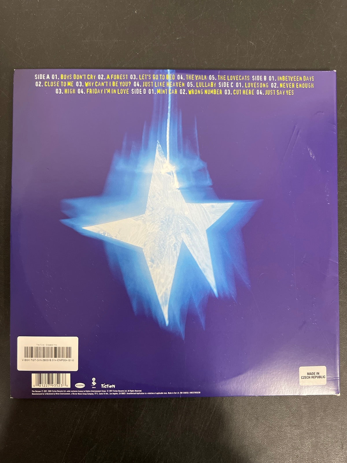 BACK - The Cure - Greatest Hits LE 180gm Black Vinyl USED NOT TESTED