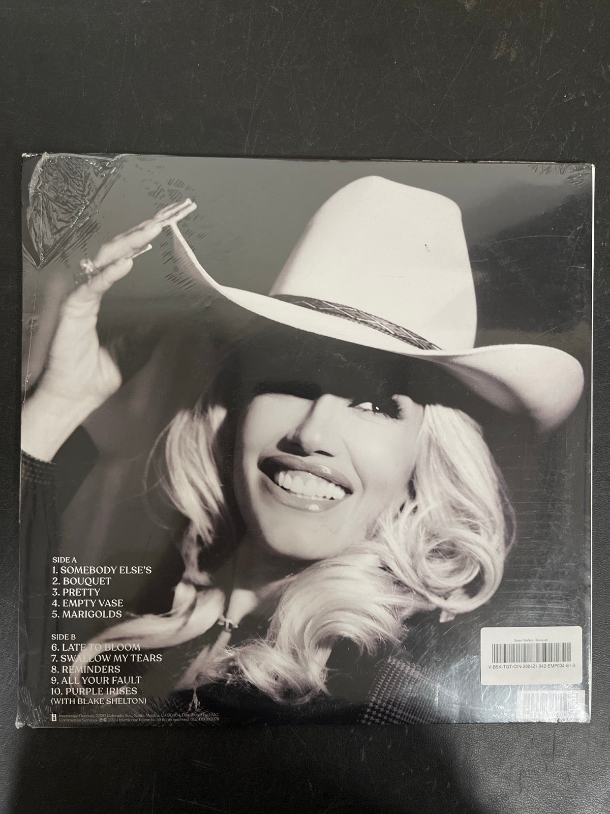 BACK - Gwen Stefani - Bouquet LE Orchid Etched Numbered Vinyl USED NOT TESTED