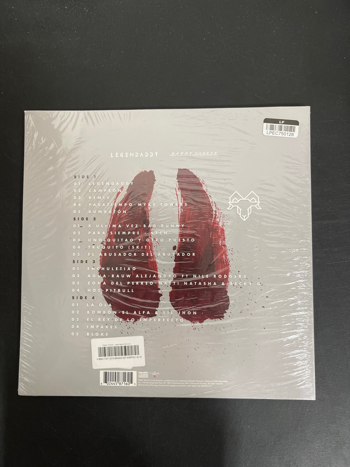 BACK - Daddy Yankee - Legendaddy Gold Vinyl SEALED NOT TESTED