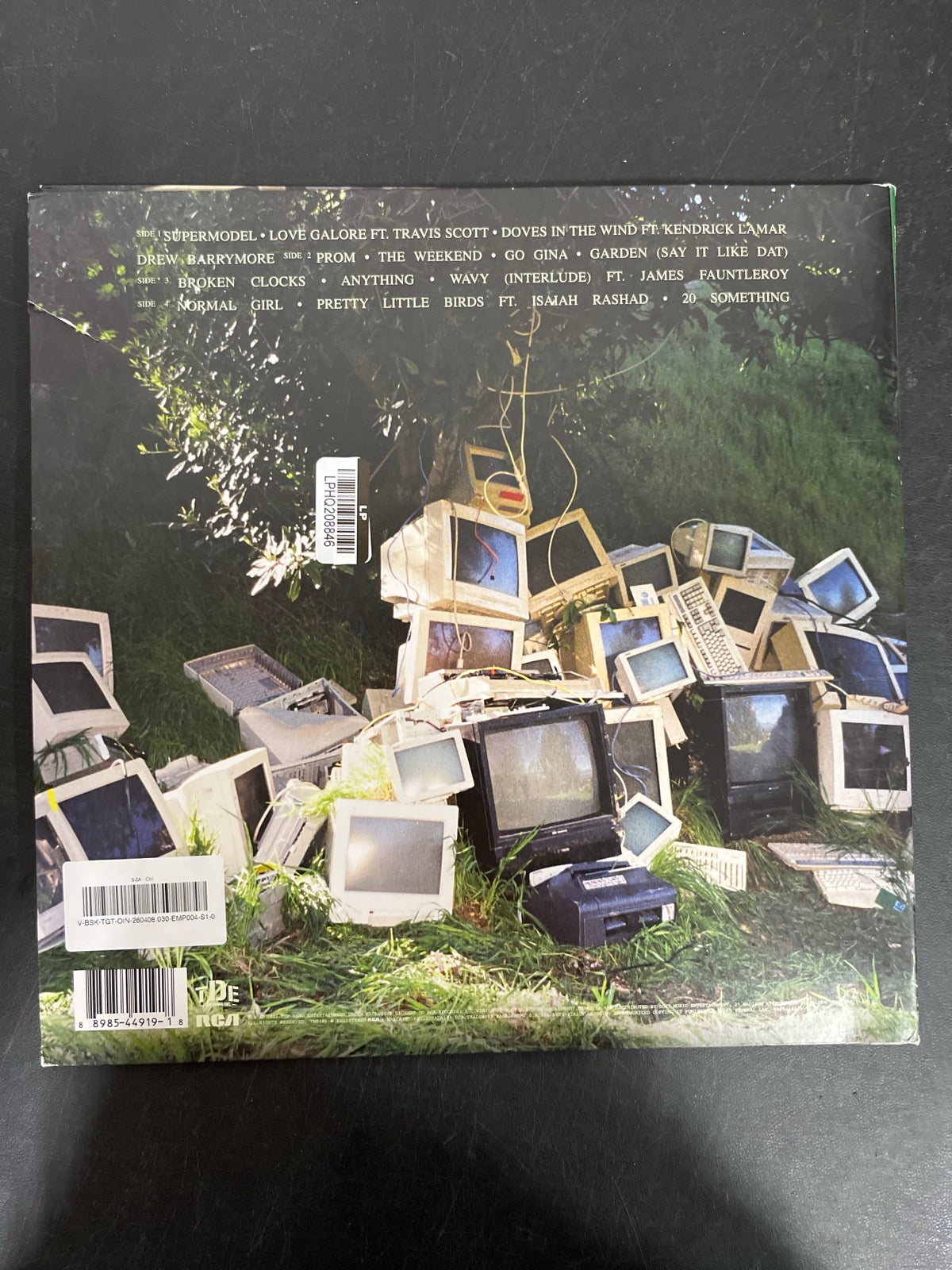 BACK - SZA - Ctrl LE Translucent Green Vinyl USED NOT TESTED