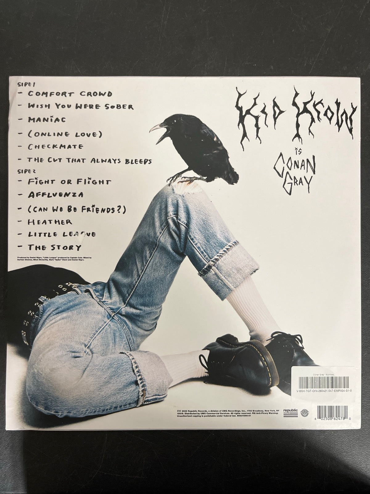 BACK - Conan Gray - Kid Krow LE Red Vinyl USED NOT TESTED