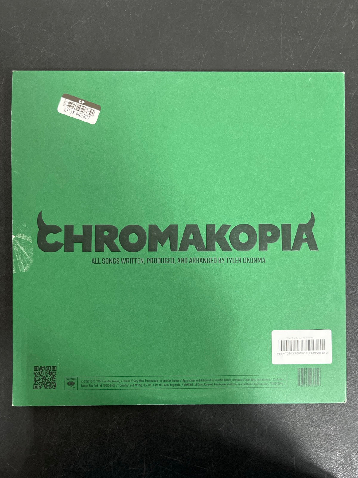 BACK - Tyler, the Creator - Chromakopia 180gm Deluxe Opaque White Vinyl USED NOT TESTED
