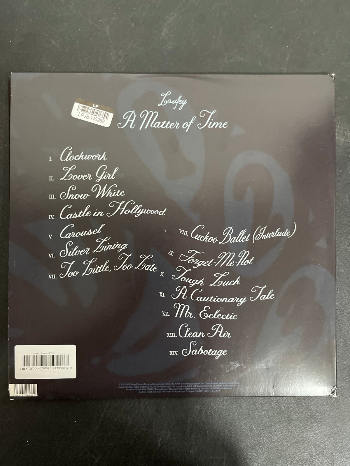 BACK - Laufey - A Matter Of Time LE Green / Pink Vinyl USED NOT TESTED