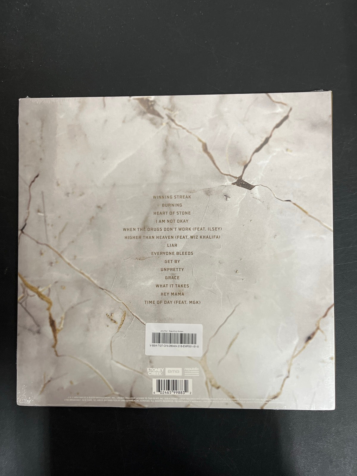 BACK - Jelly Roll - Beautifully Broken Target Exclusive Gold Vinyl SEALED NOT TESTED