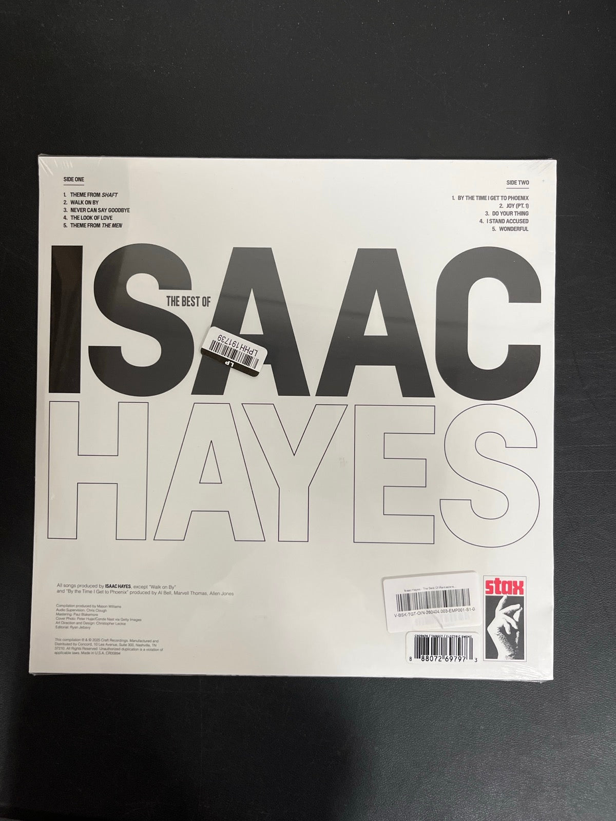 BACK - Isaac Hayes - The Best Of Isaac ... LE Remastered Smoke Vinyl SEALED NOT TESTED