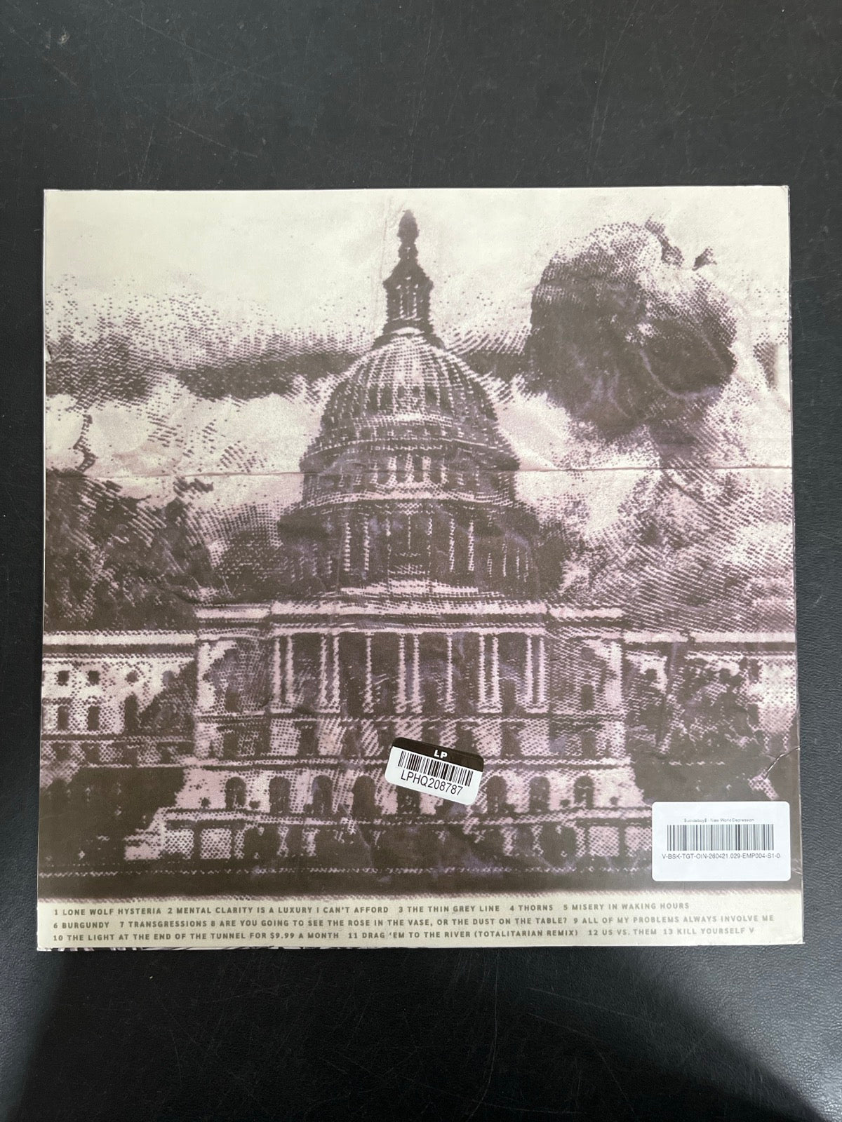 BACK - $uicideboy$ - New World Depression Clear Vinyl USED NOT TESTED