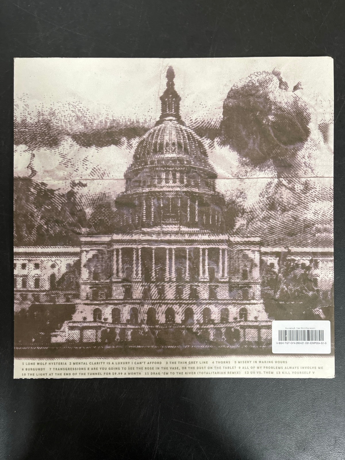 BACK - $uicideboy$ - New World Depression Clear Vinyl USED NOT TESTED