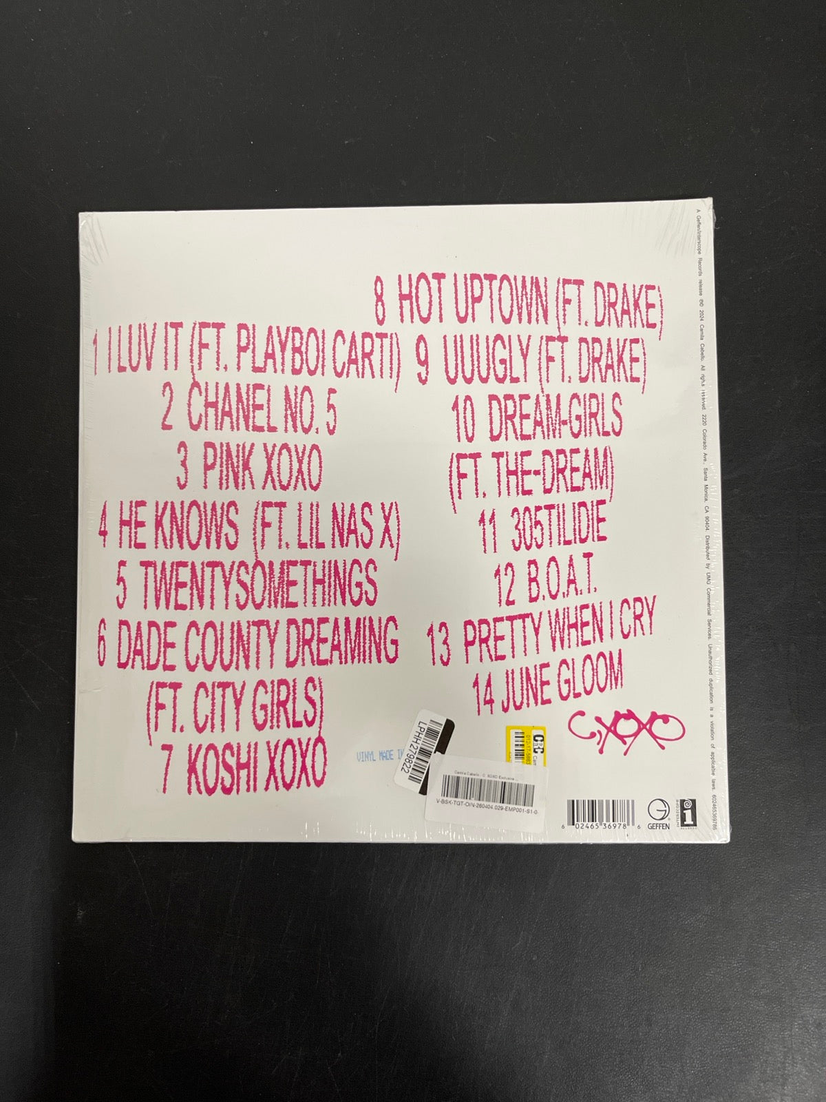 BACK - Camila Cabello - C,XOXO LE Silver Vinyl SEALED NOT TESTED