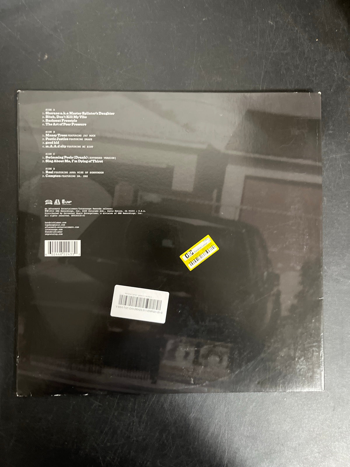 BACK - Kendrick Lamar - good kid, m.A.A.d city LE Red Vinyl USED NOT TESTED