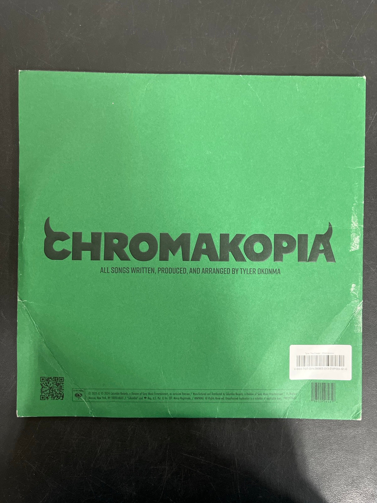 BACK - Tyler, the Creator - Chromakopia 180gm Deluxe Opaque White Vinyl USED NOT TESTED