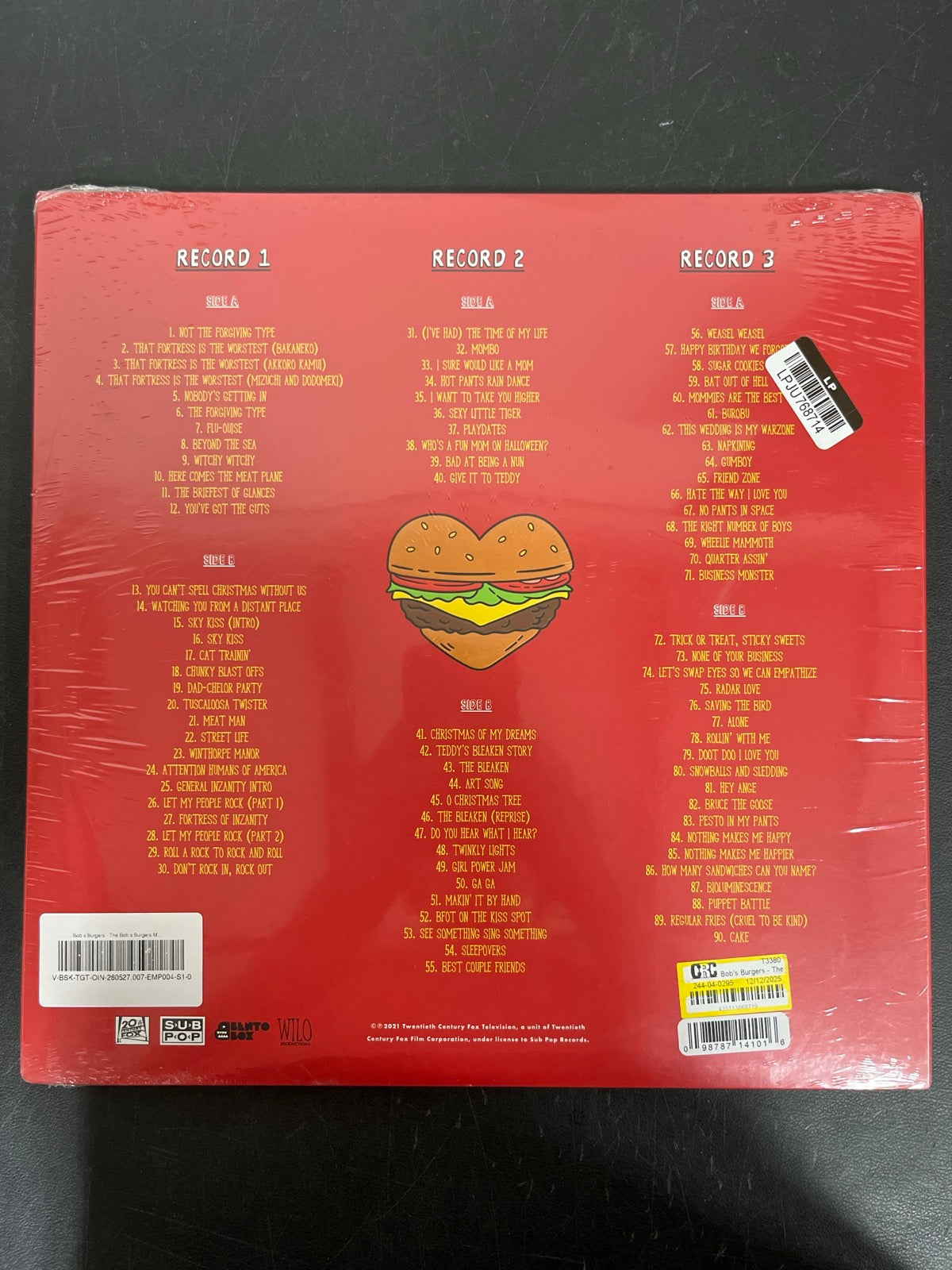 BACK - Bob's Burgers - The Bob's Burgers M ... Target Exclusive Vinyl SEALED NOT TESTED