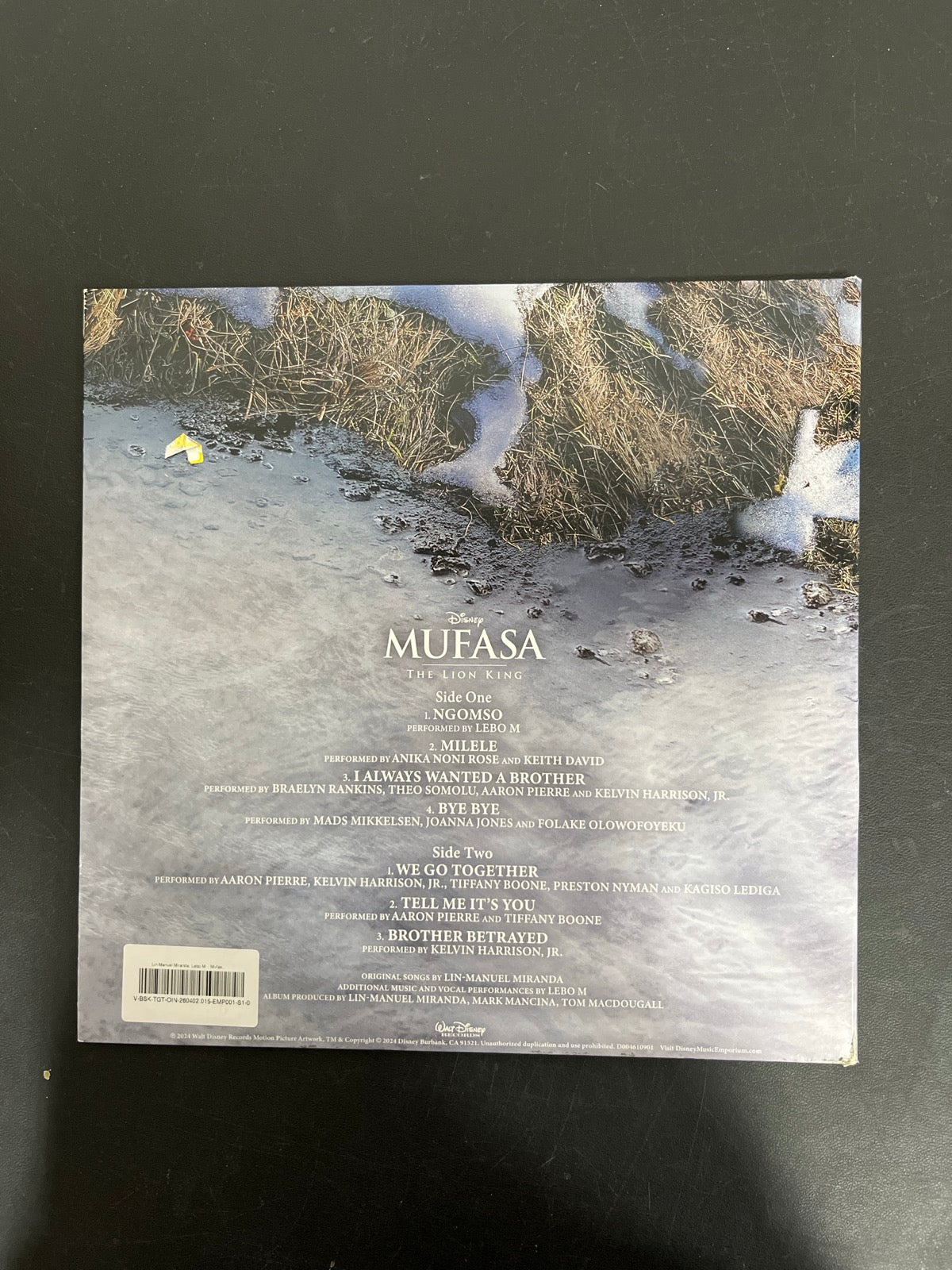 BACK - Lin-Manuel Miranda - Mufasa: The Lion King ... LE Clear Vinyl SEALED NOT TESTED