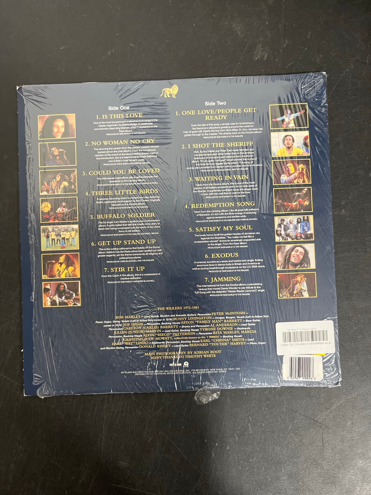 BACK - Bob Marley & The Wailers - Legend... LE Gold Vinyl USED NOT TESTED