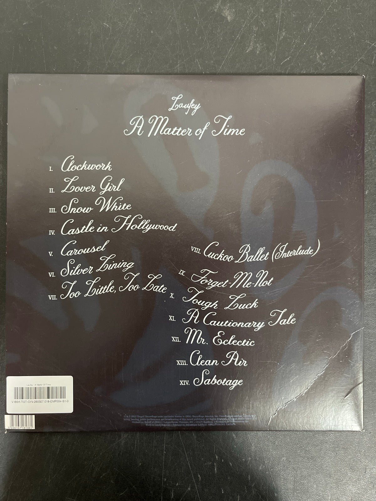 BACK - Laufey - A Matter ... Monochromatic Anomaly Vinyl USED NOT TESTED