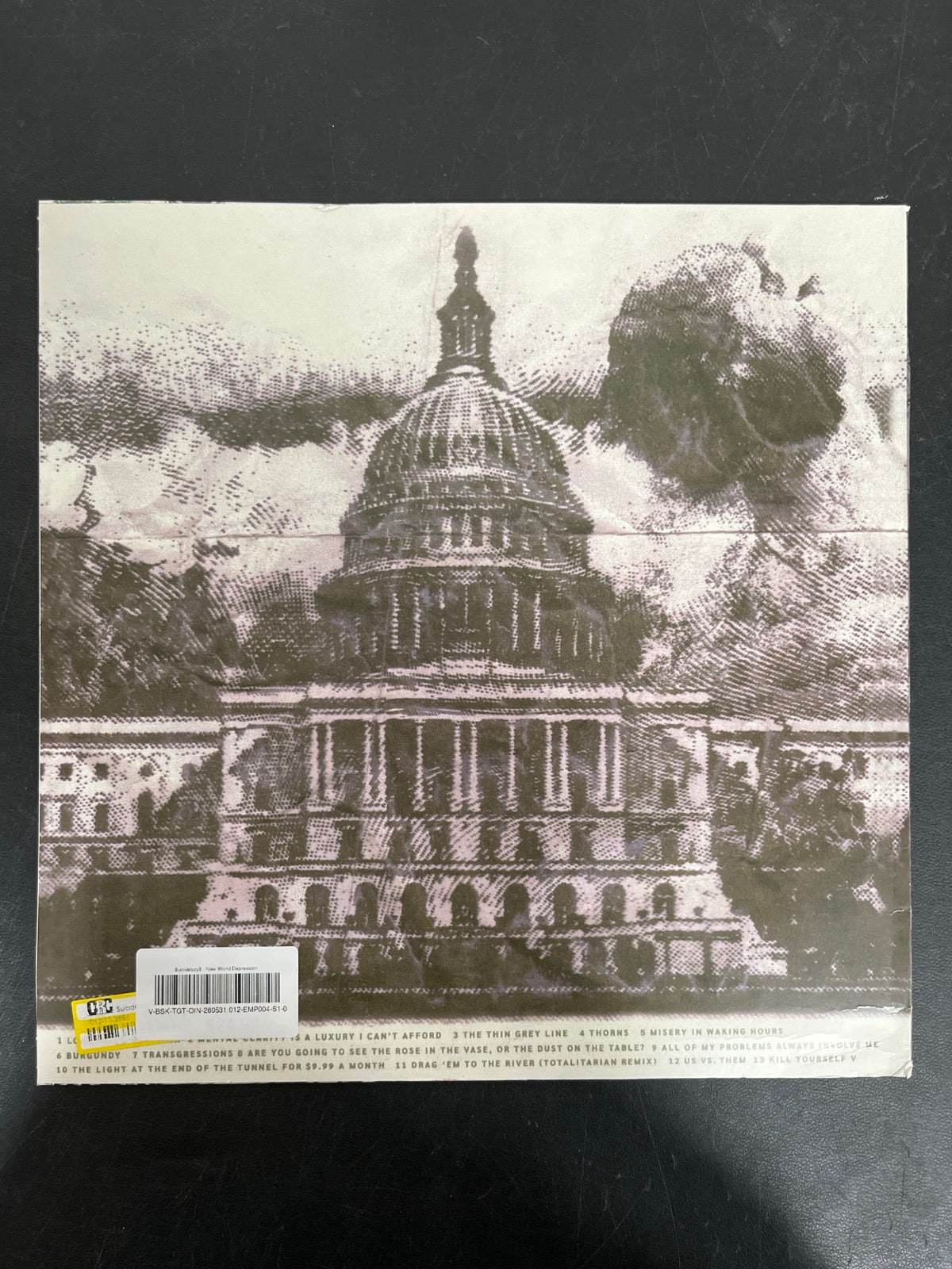 BACK - $uicideboy$ - New World Depression Clear Vinyl USED NOT TESTED