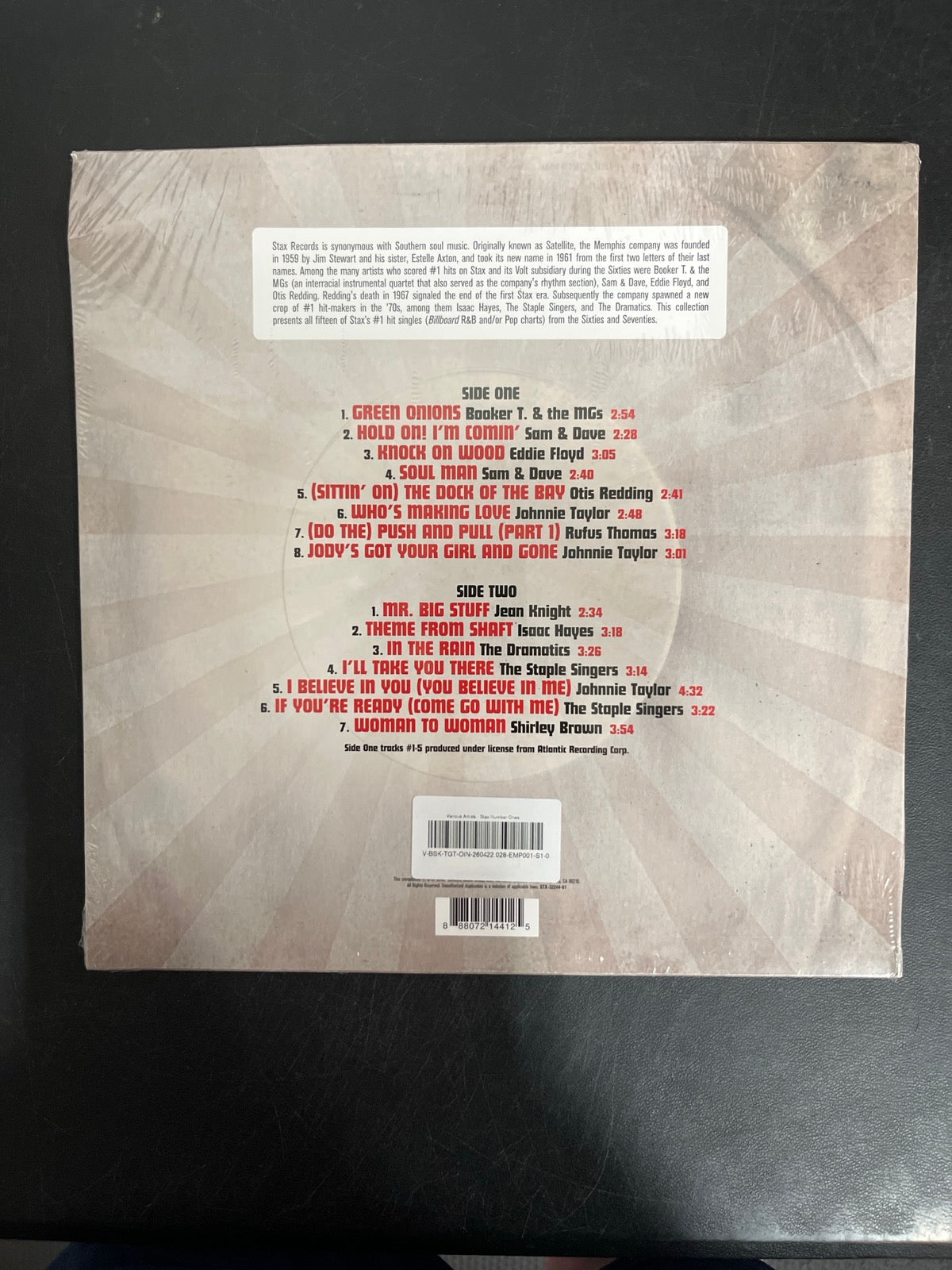 BACK - Stax Number Ones LE Red Vinyl USED NOT TESTED