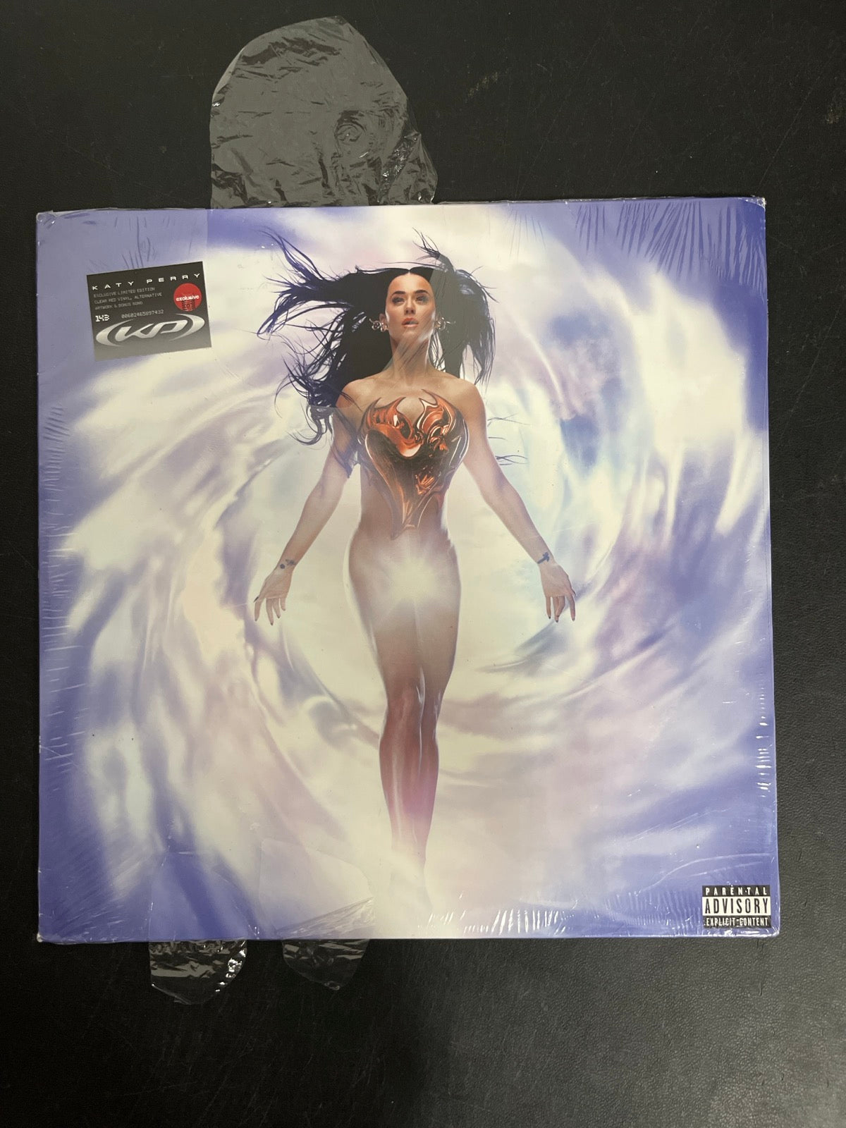 FRONT - Katy Perry - 143 LE Translucent Red Etched Vinyl USED NOT TESTED