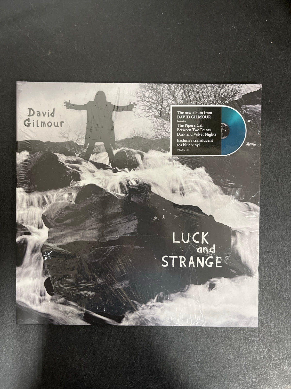 FRONT - David Gilmour - Luck and S... Target Exclusive Blue Vinyl USED NOT TESTED