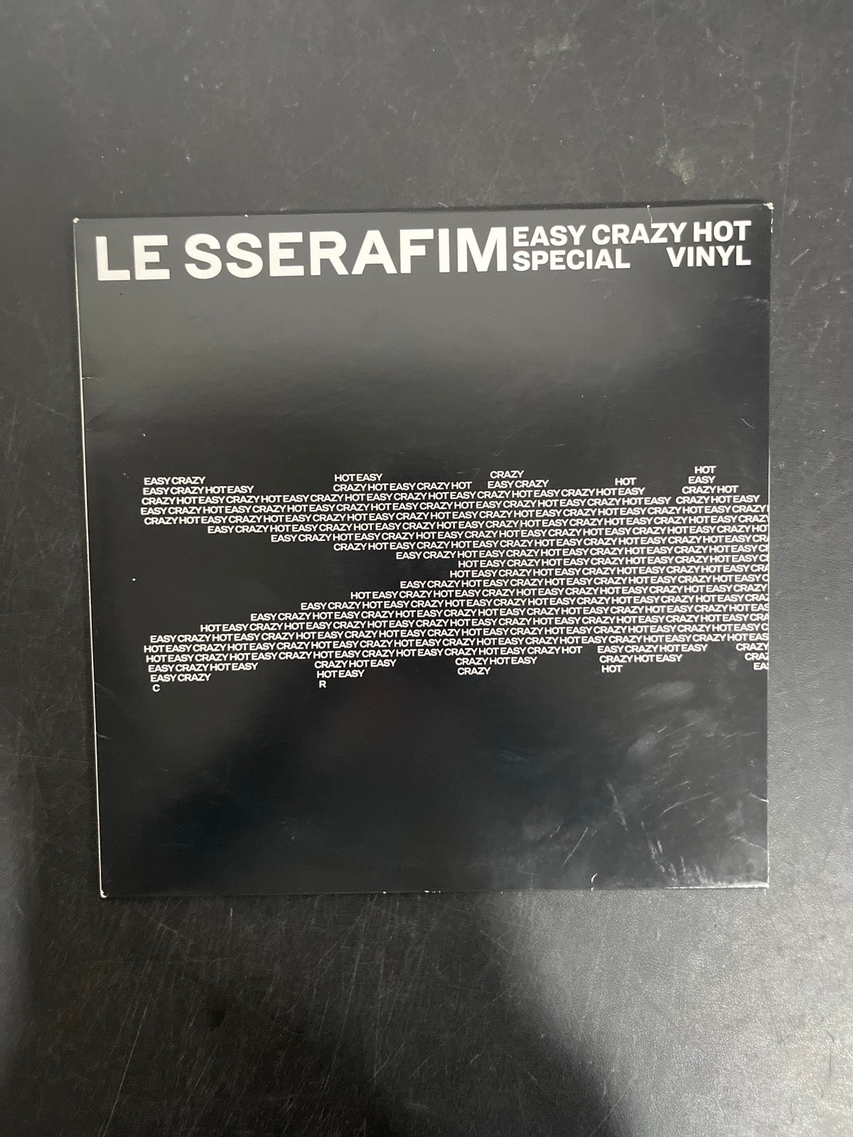 FRONT - Le Sserafim - Easy-Crazy-Hot LE Translucent Vinyl USED NOT TESTED