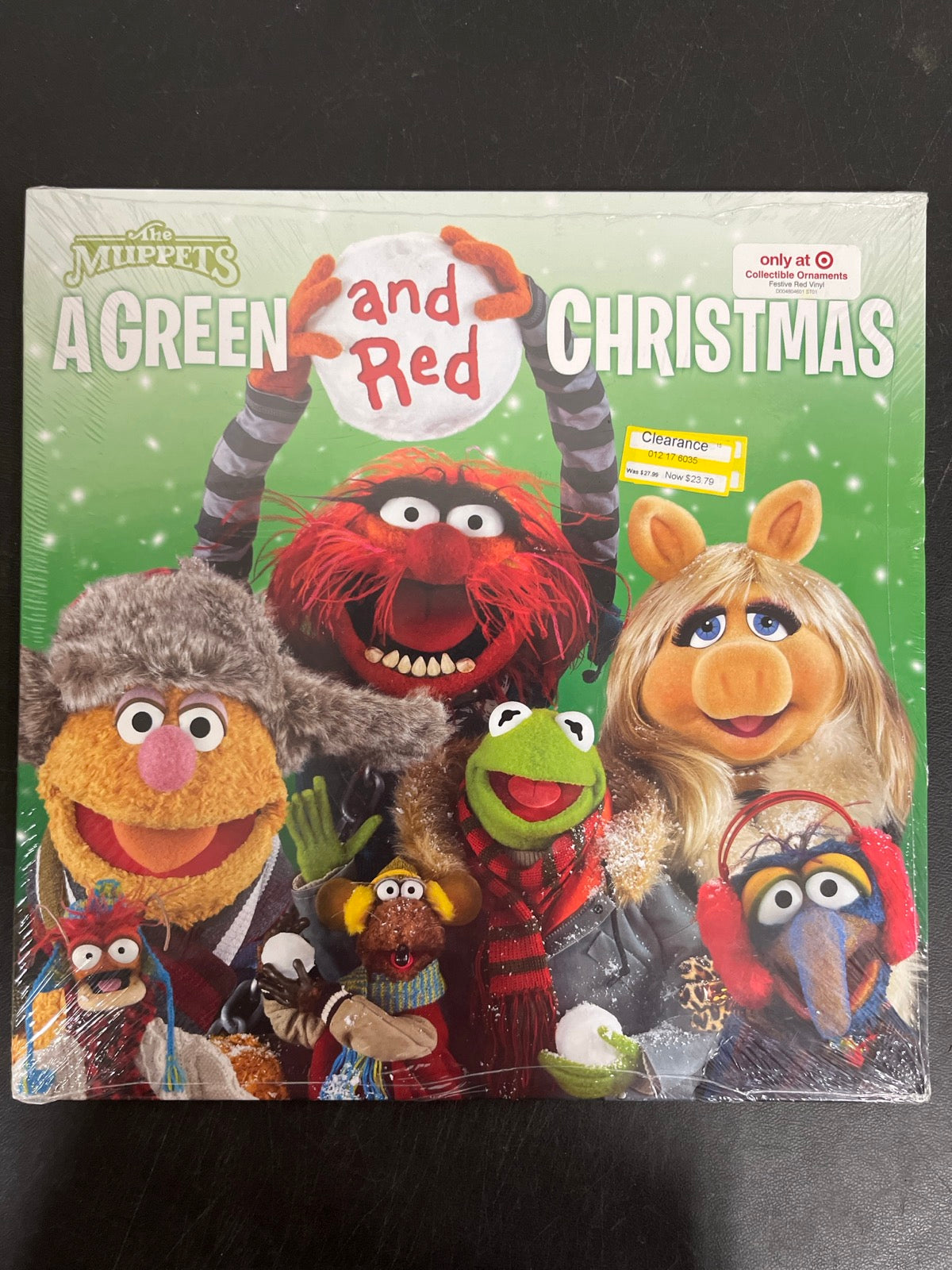 FRONT - The Muppets - A Green and Red Christmas LE Red Vinyl USED NOT TESTED