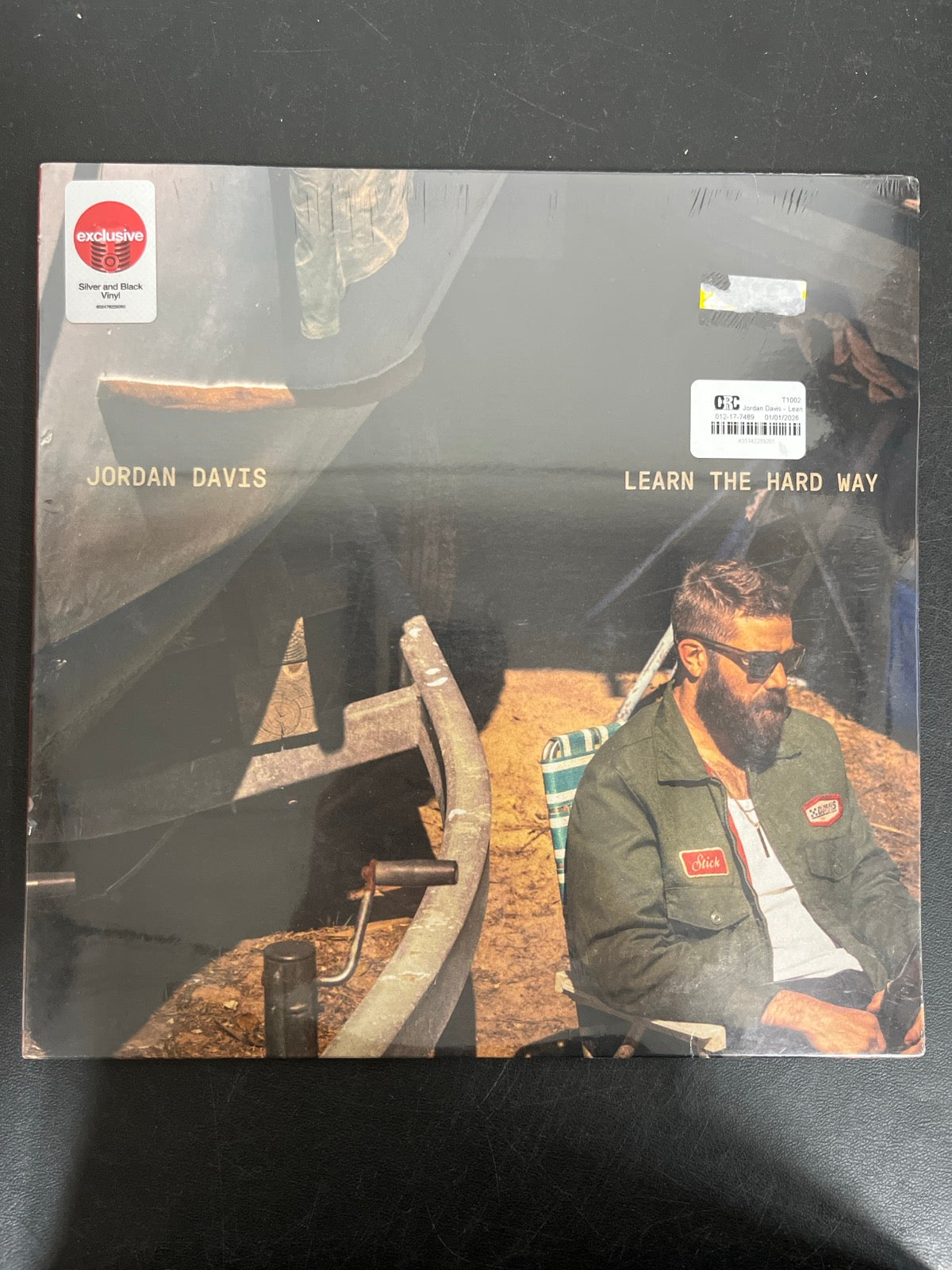 FRONT - Jordan Davis - Learn The Har ... LE Silver / Black Vinyl SEALED NOT TESTED
