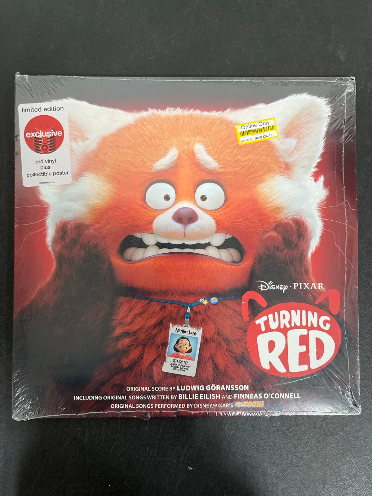 FRONT - Turning Red OST LE Red Vinyl SEALED NOT TESTED