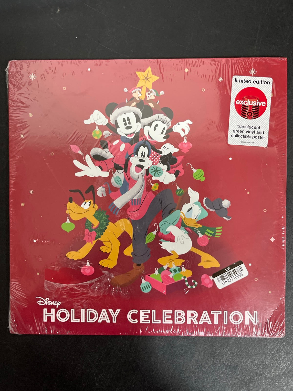 FRONT - Disney Holiday Celebration Green Vinyl USED NOT TESTED