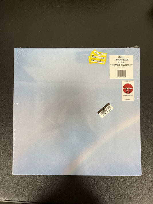 FRONT - Turnstile - Never Enough Red Vinyl SEALED NOT TESTED