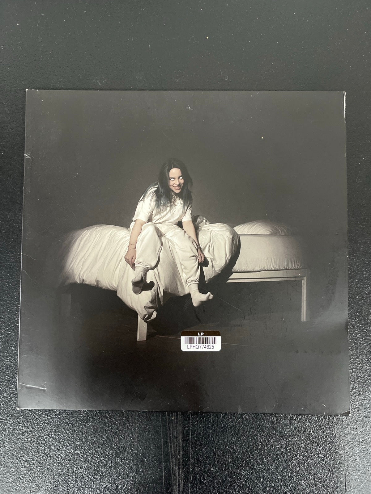 FRONT - Billie Eilish - WHEN WE ALL FALL AS... LE Glow In The Dark Vinyl USED NOT TESTED