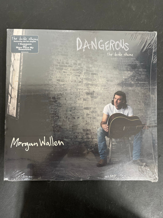 FRONT - Morgan Wallen - Dangerous: The Double Album Black Vinyl USED NOT TESTED