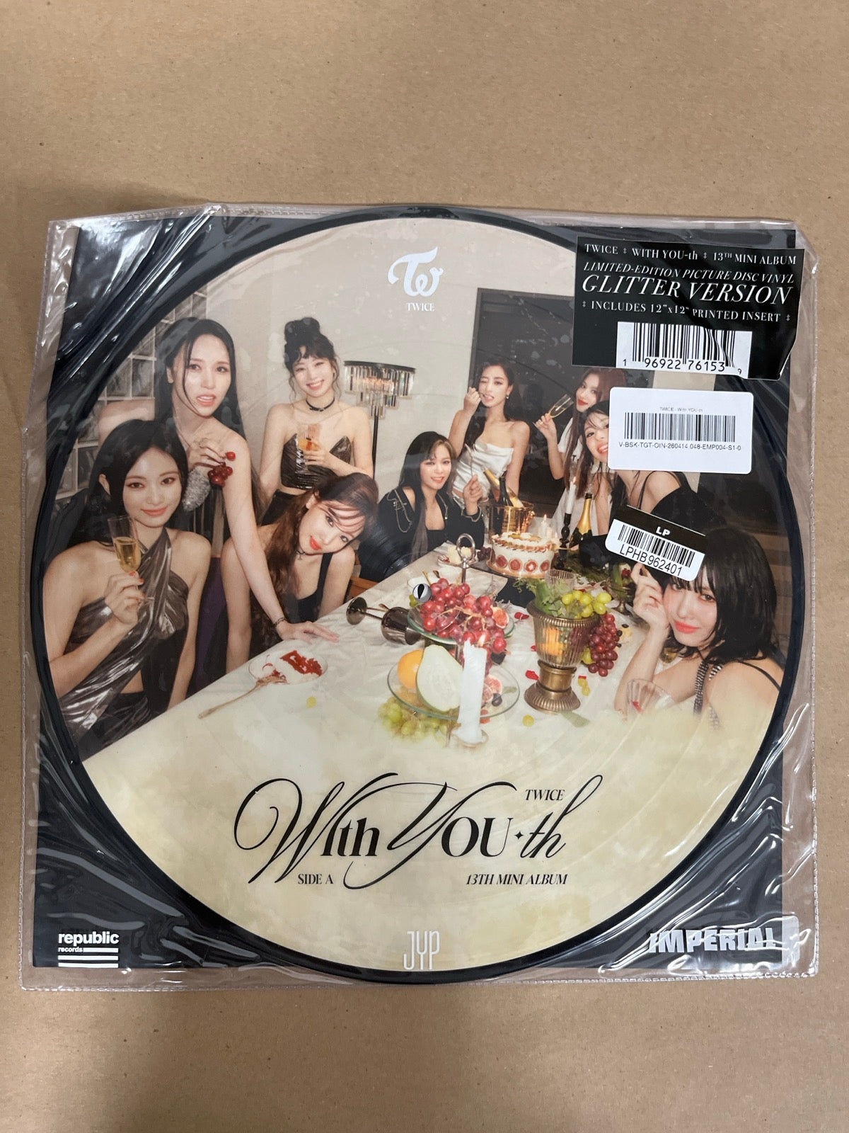 FRONT - TWICE - With YOU-th LE Picture Disc Vinyl USED NOT TESTED