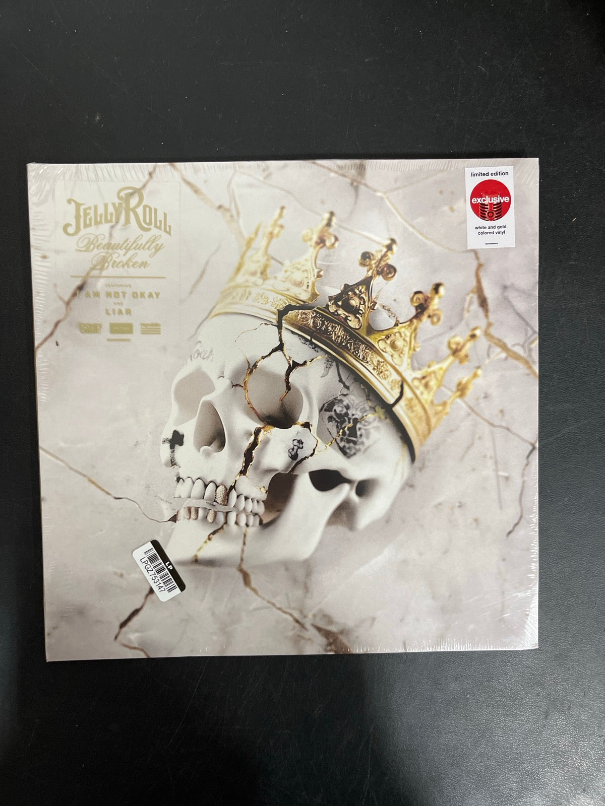 FRONT - Jelly Roll - Beautifully Broken LE White/Gold Vinyl SEALED NOT TESTED