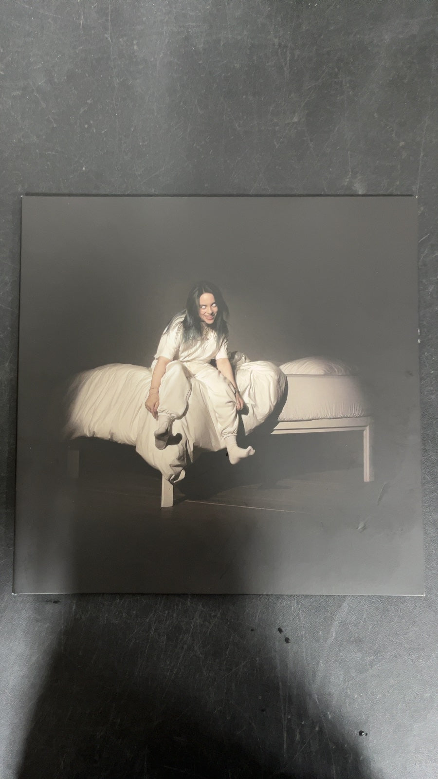 FRONT - Billie Eilish - WHEN WE ALL FALL ... LE Green Vinyl USED NOT TESTED