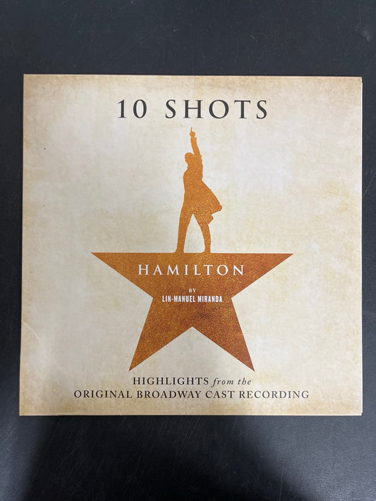 FRONT - Lin-Manuel Miranda - Hamilton: 10 Shots LE Red Smoke Vinyl USED NOT TESTED