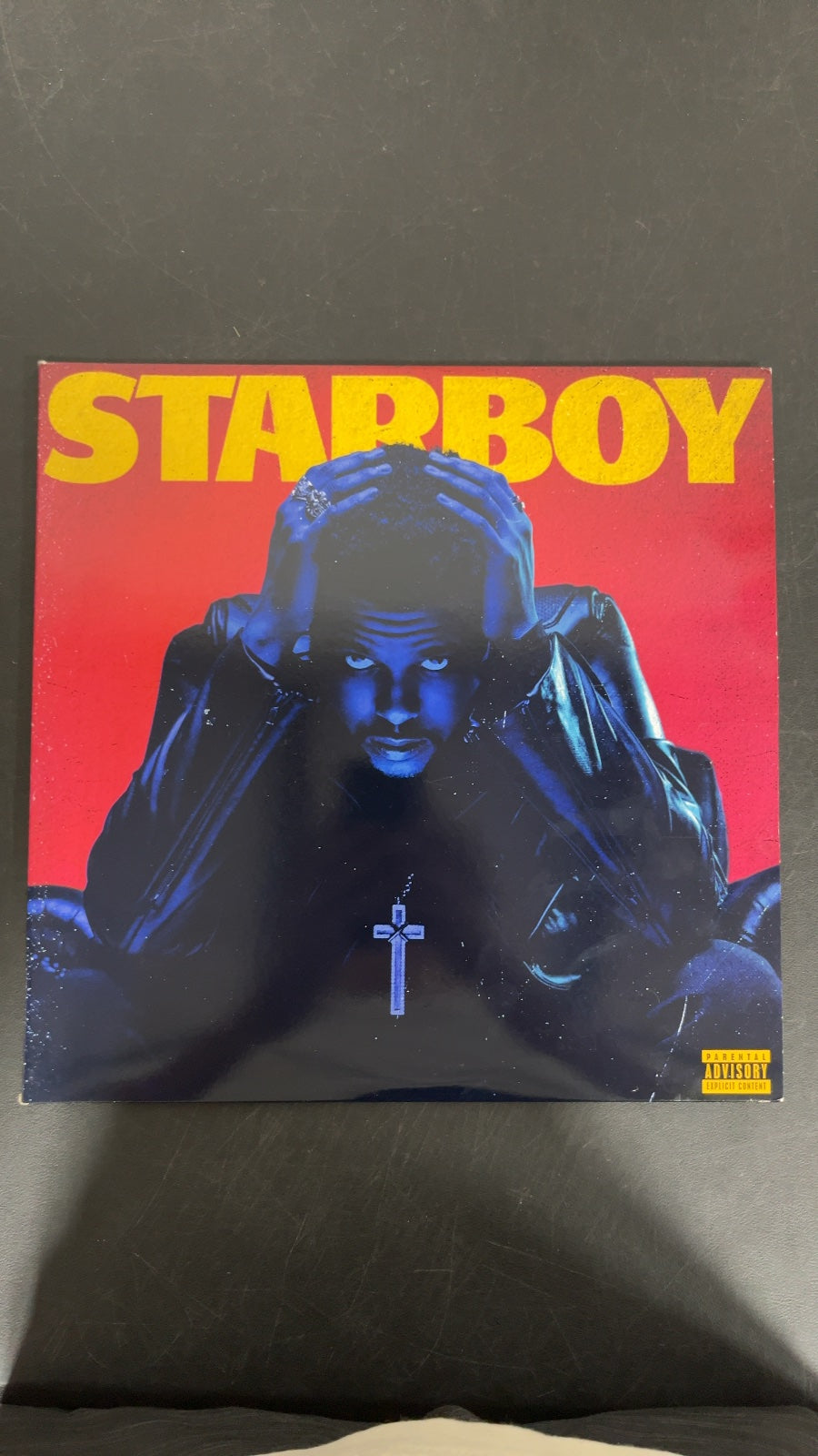 FRONT - The Weeknd - Starboy LE Blue Vinyl USED NOT TESTED