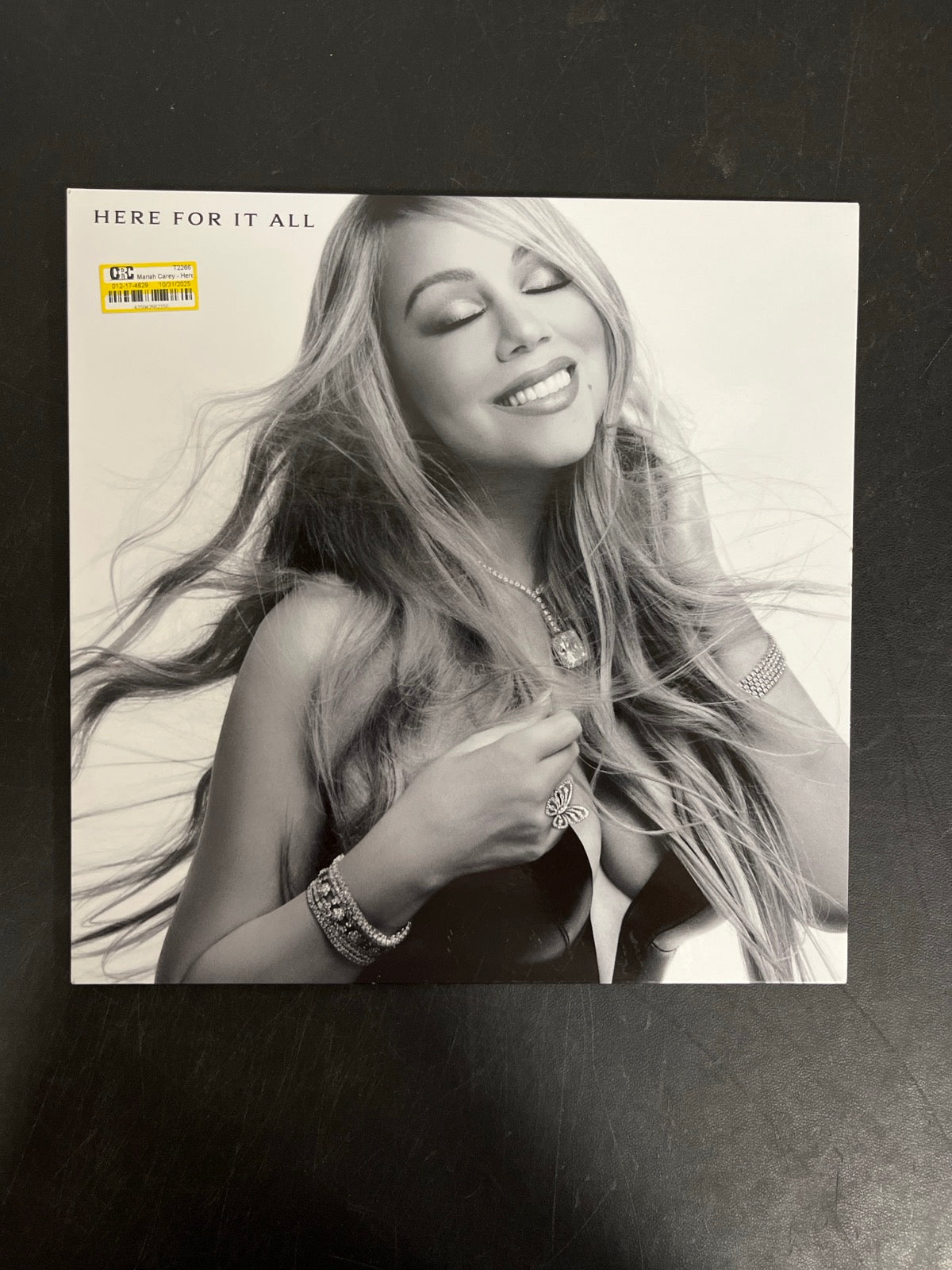 FRONT - Mariah Carey - Here For It All LE Honey Vinyl USED NOT TESTED