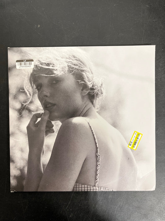 FRONT - Taylor Swift - Folklore LE Red Etched Vinyl USED NOT TESTED