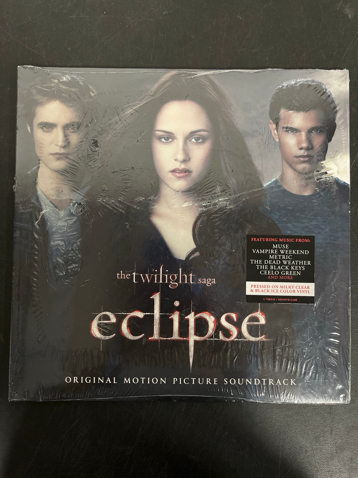 FRONT - The Twilight Saga: Eclipse OST LE Milk / Black Vinyl USED NOT TESTED