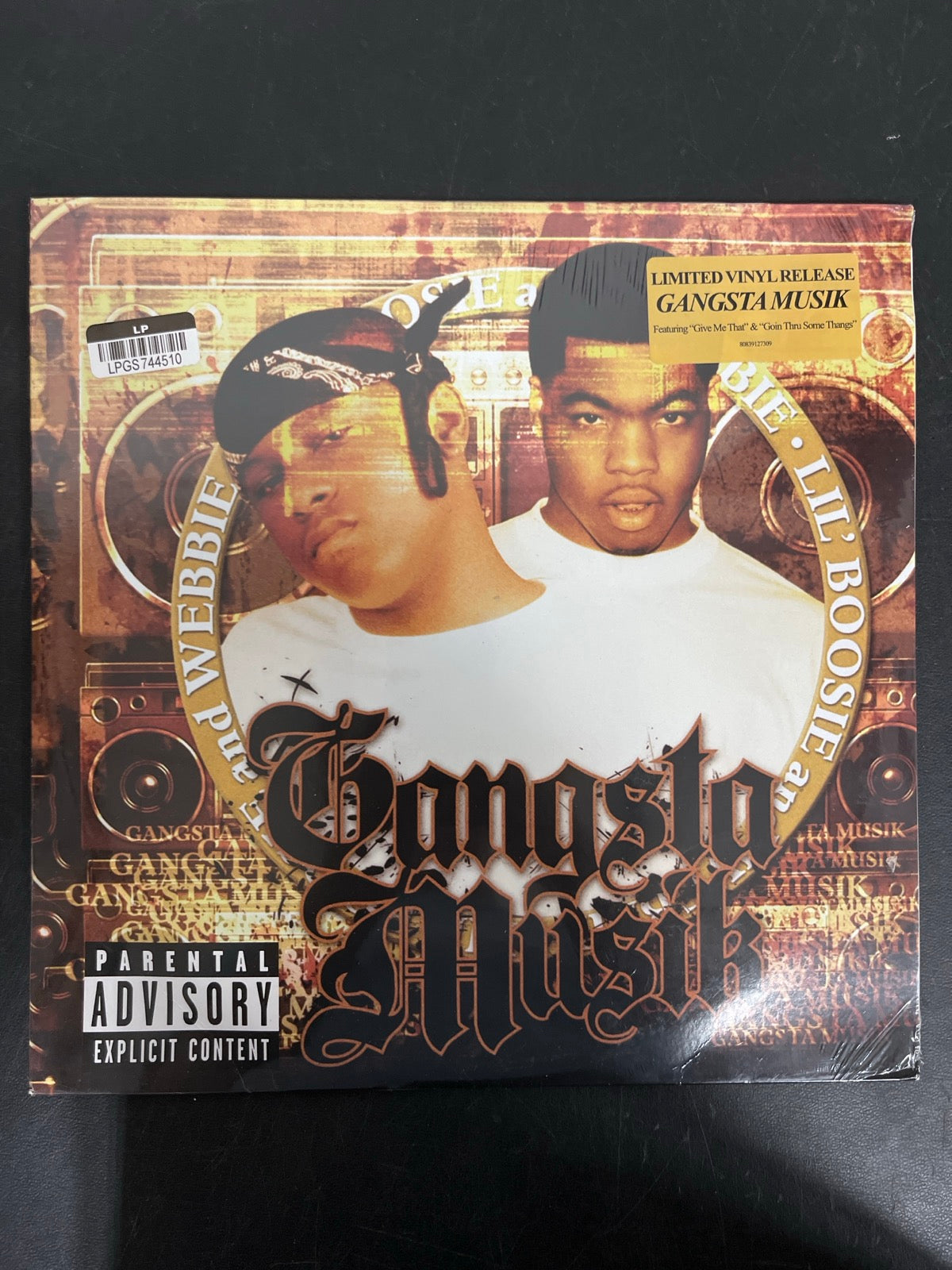 FRONT - Lil' Boosie & Webbie - Gangsta Musik LE Vinyl USED NOT TESTED