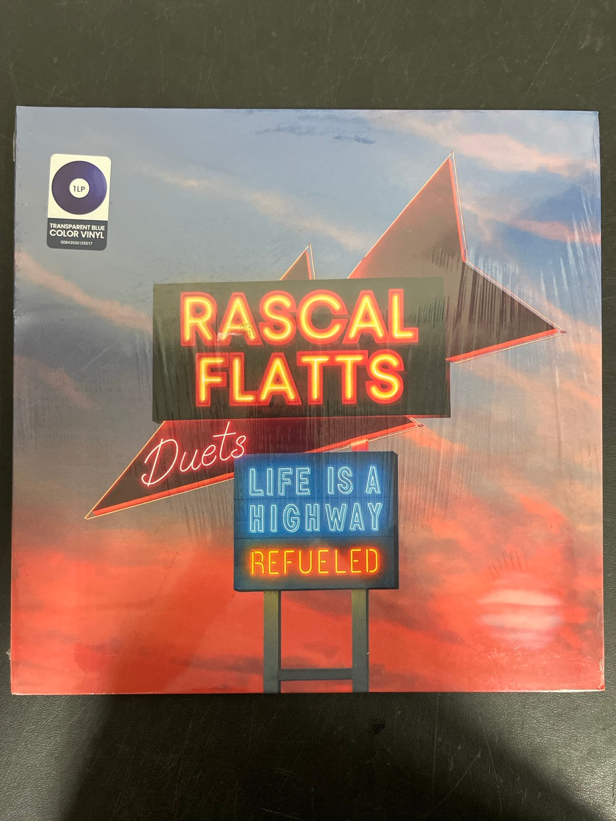 FRONT - Rascal Flatts - Life is a Highway Refueled Ed Blue Vinyl SEALED NOT TESTED