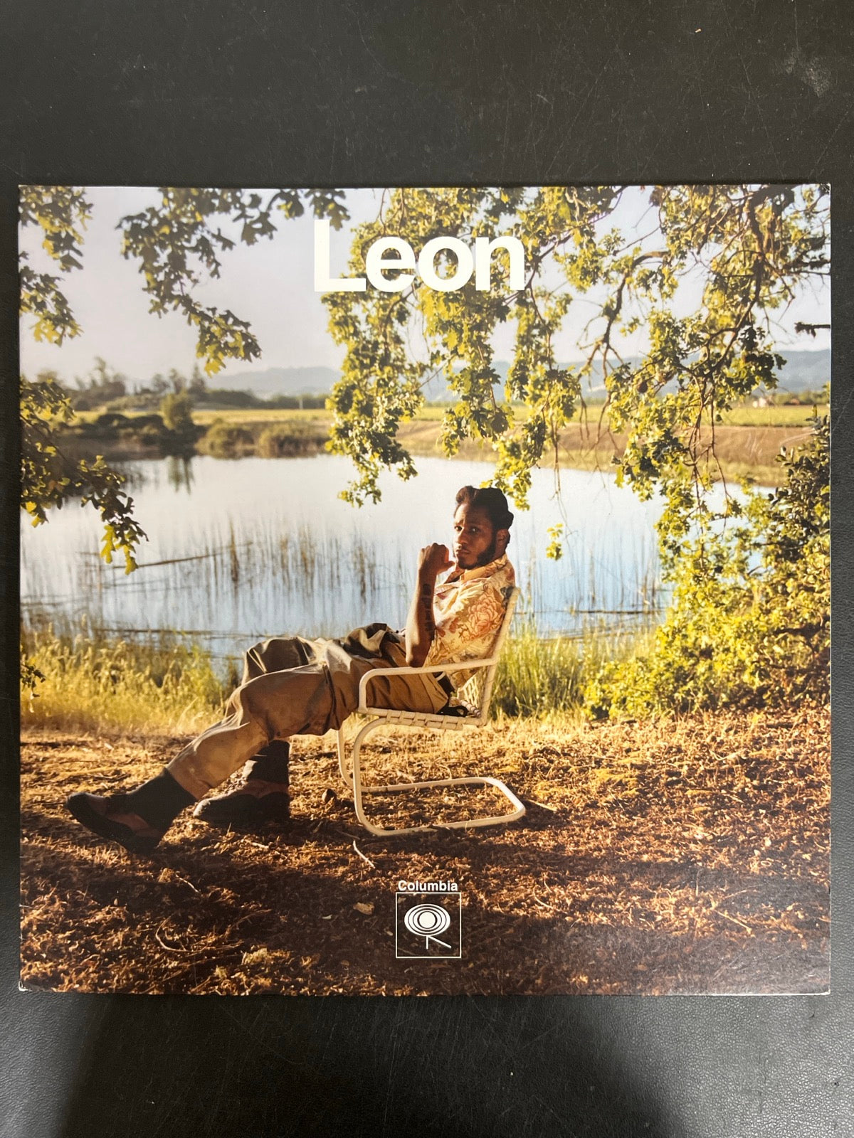 FRONT - Leon Bridges - Leon Collector's Ed. Bone Color Vinyl USED NOT TESTED