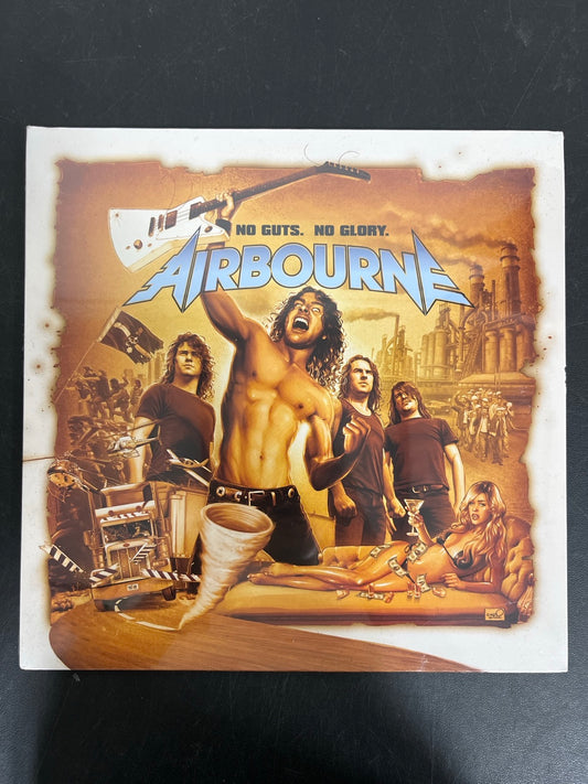 FRONT - Airbourne - No Guts. No Glory. Black Vinyl SEALED NOT TESTED