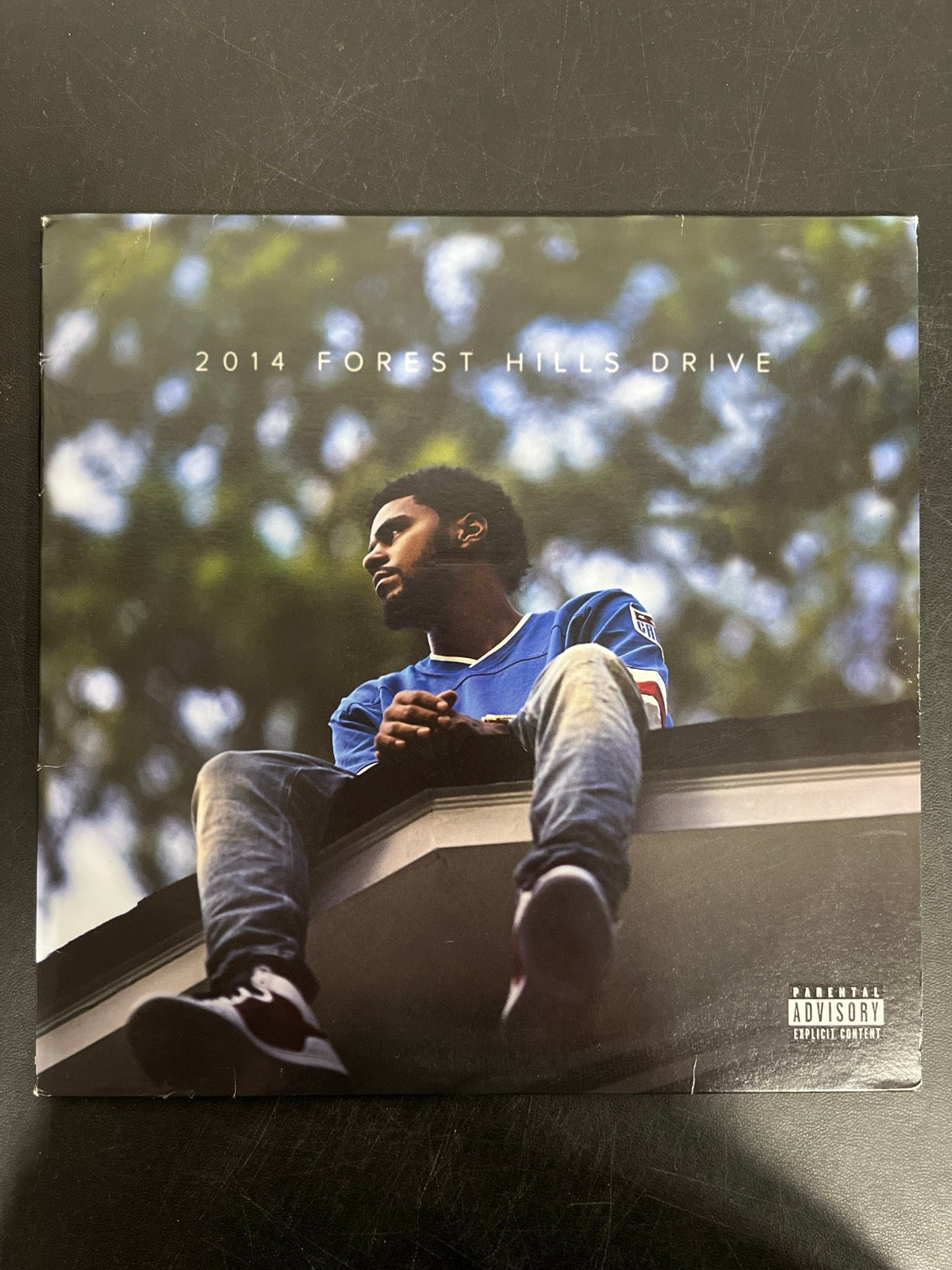 FRONT - J. Cole - 2014 Forest Hills Drive Anniversary Ed. Red Vinyl USED NOT TESTED