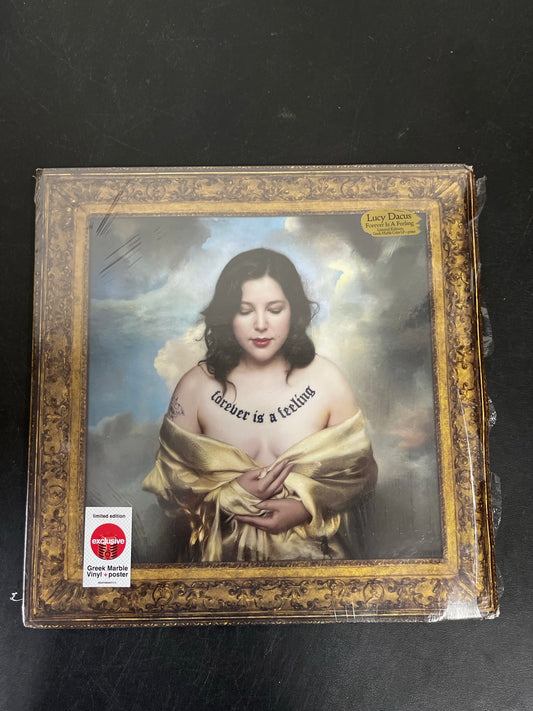FRONT - Lucy Dacus - Forever Is A Feeling LE Greek Marble Vinyl USED NOT TESTED