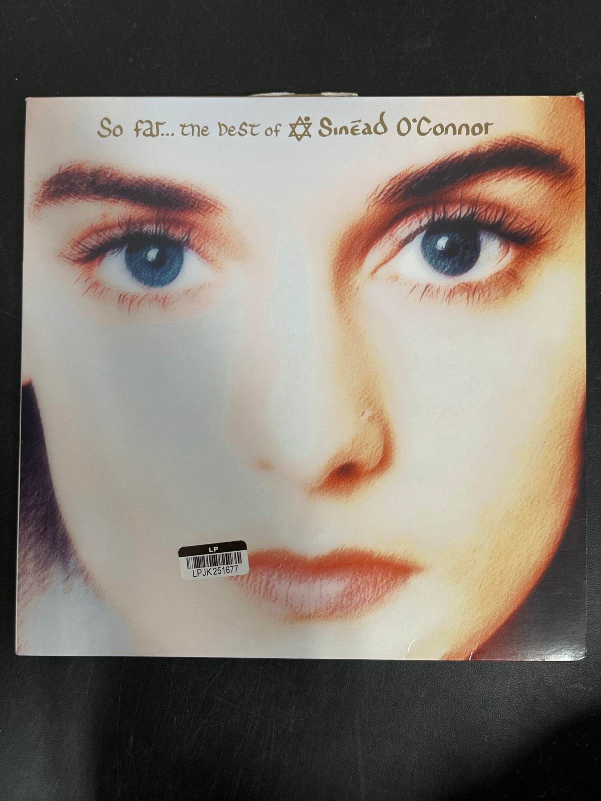 FRONT - Sinéad O'Connor - So Far… The Best of ... LE Clear Vinyl USED NOT TESTED
