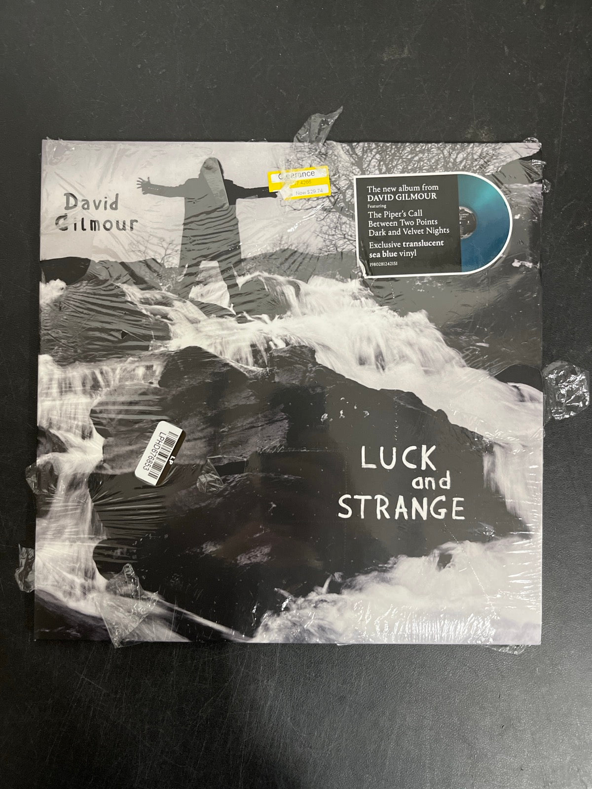FRONT - David Gilmour - Luck and S... Target Exclusive Blue Vinyl USED NOT TESTED