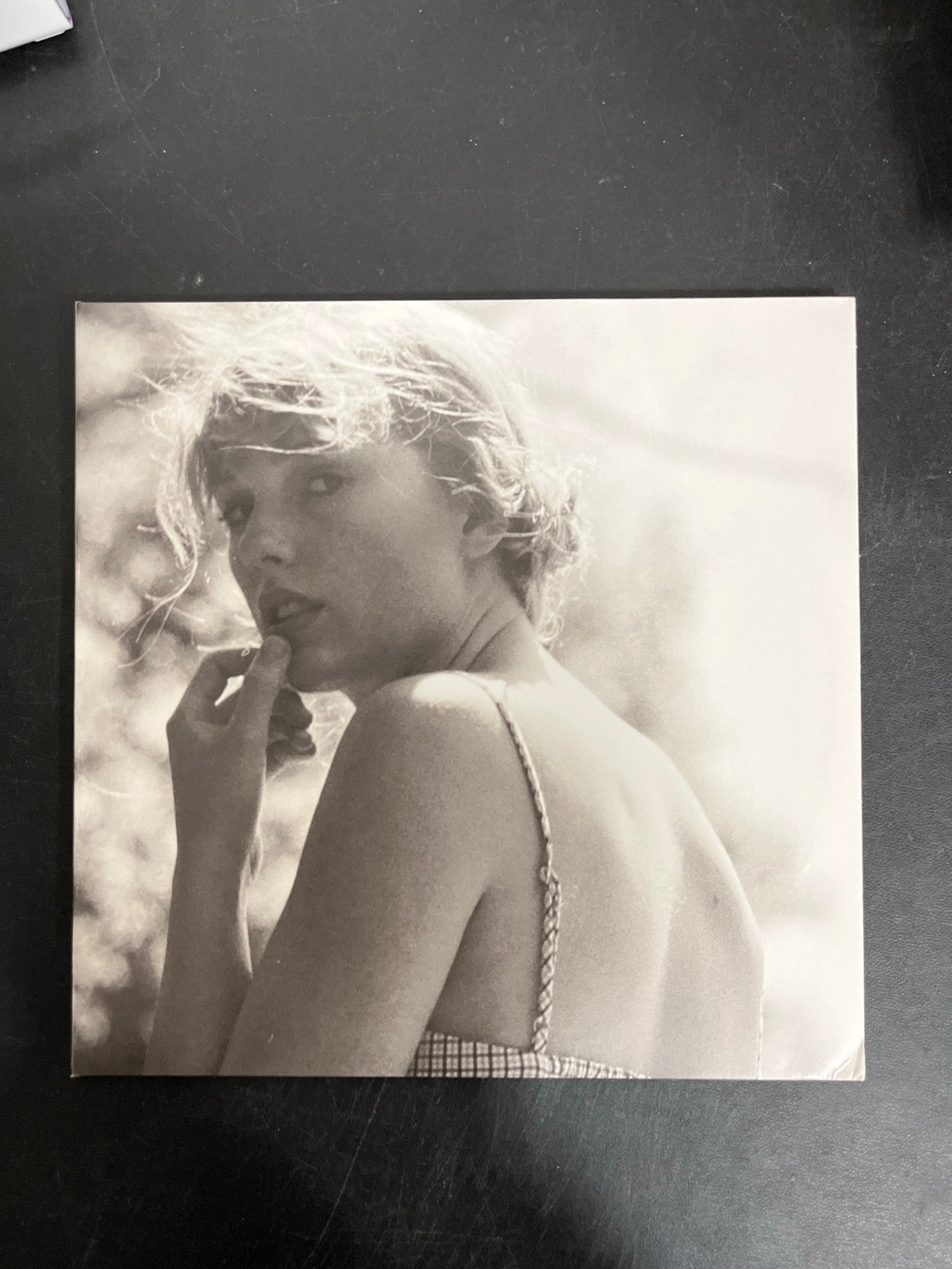 FRONT - Taylor Swift - Folklore LE Red Etched Vinyl USED NOT TESTED
