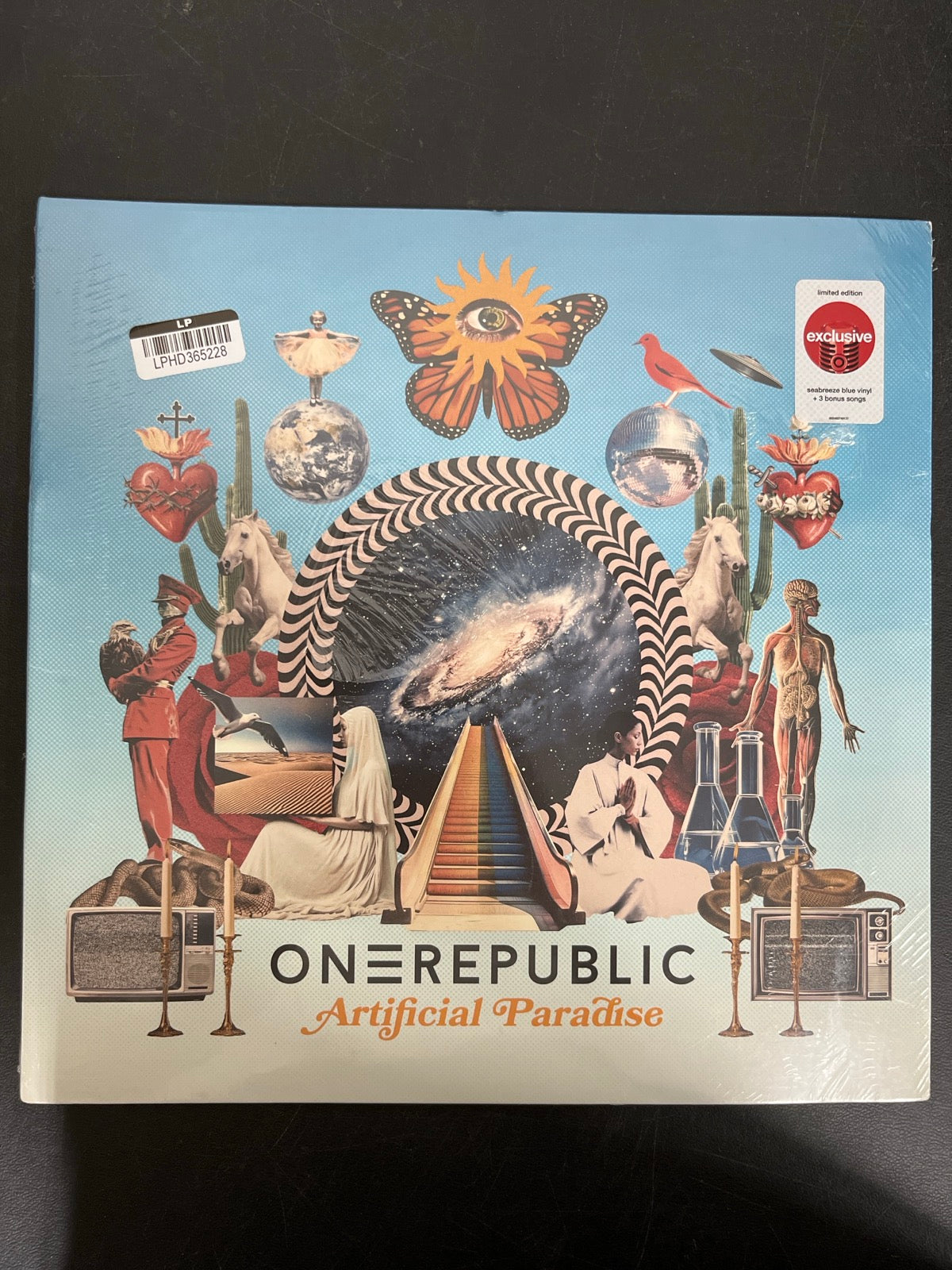 FRONT - OneRepublic - Artificial Paradise LE Blue Vinyl SEALED NOT TESTED